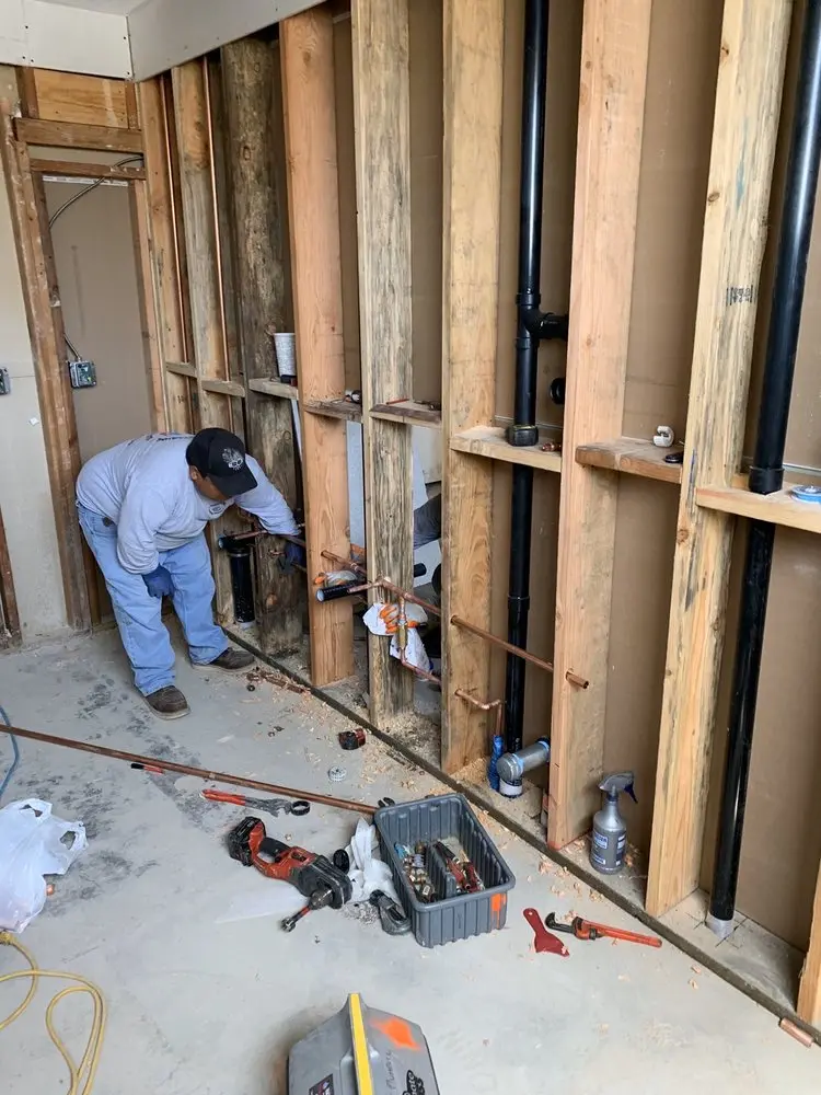 Commercial rough-in plumbing for Gas Line Repair in McCormick